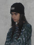 PAPER LOGO RIB BEANIE -BLACK-